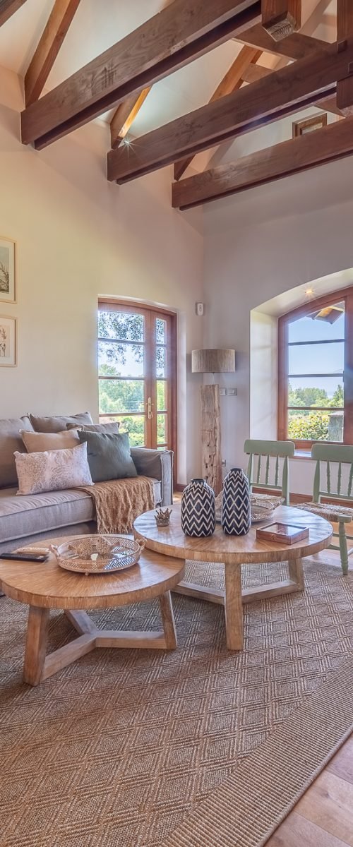 Sala de estar campestre